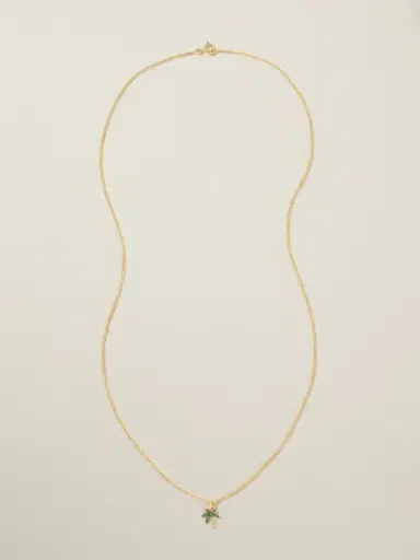 Yvonne Léon 18-karat Gold Tsavorite Necklace | Thumbnail 4 Yvonne Léon 18-karat Gold Tsavorite Necklace | Thumbnail 4