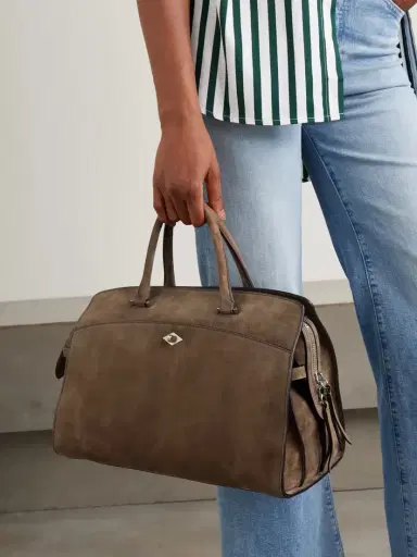 Métier Private Eye Medium Suede Tote - Taupe | Thumbnail 2 Métier Private Eye Medium Suede Tote - Taupe | Thumbnail 2