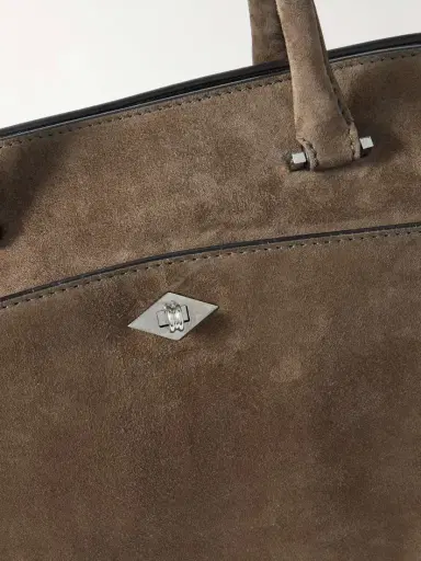 Métier Private Eye Medium Suede Tote - Taupe | Thumbnail 4 Métier Private Eye Medium Suede Tote - Taupe | Thumbnail 4