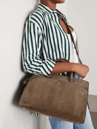 Métier Private Eye Medium Suede Tote - Taupe | Thumbnail 6 Métier Private Eye Medium Suede Tote - Taupe | Thumbnail 6