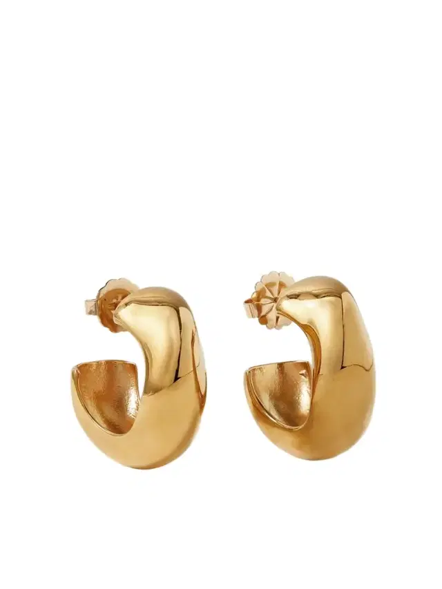 Celia Medium Gold-plated Hoop Earrings