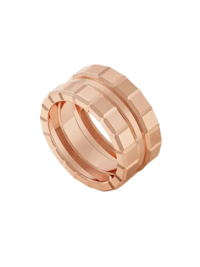 Ice Cube 18-karat Rose Gold Ring