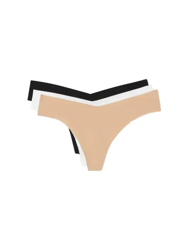 Set Of Three Stretch Thongs