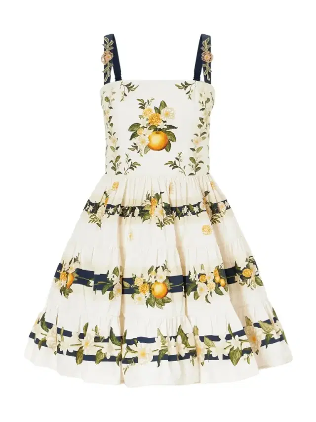 Lima Floral-printed Cotton Mini Dress