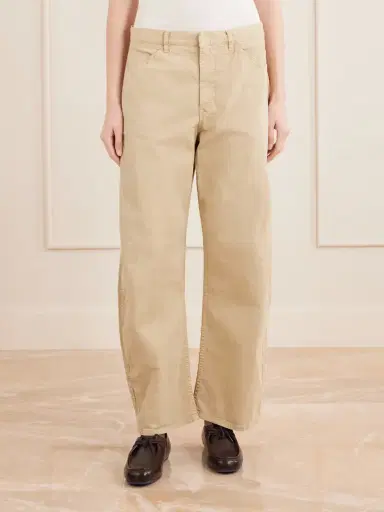 Nili Lotan Tribeca Brushed Cotton-blend Twill Barrel-leg Pants | Thumbnail 3 Nili Lotan Tribeca Brushed Cotton-blend Twill Barrel-leg Pants | Thumbnail 3