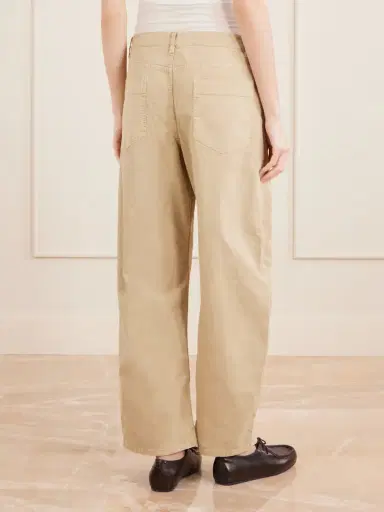 Nili Lotan Tribeca Brushed Cotton-blend Twill Barrel-leg Pants | Thumbnail 4 Nili Lotan Tribeca Brushed Cotton-blend Twill Barrel-leg Pants | Thumbnail 4