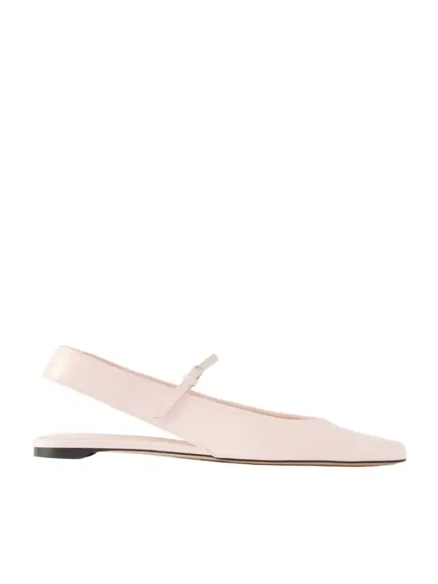 Leather Mary Jane Slingback Ballet Flats