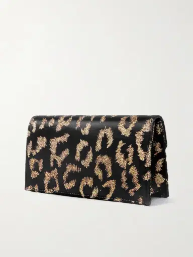 Christian Louboutin Loubi54 Embellished Metallic Velvet-jacquard Clutch | Thumbnail 3 Christian Louboutin Loubi54 Embellished Metallic Velvet-jacquard Clutch | Thumbnail 3