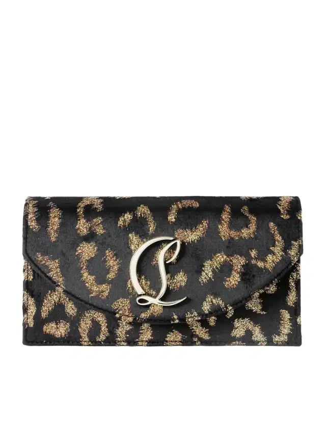Loubi54 Embellished Metallic Velvet-jacquard Clutch Loubi54 Embellished Metallic Velvet-jacquard Clutch