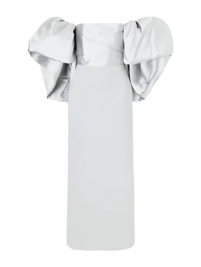 Floris Off-the-shoulder Satin-twill And Crepe Maxi Dress
