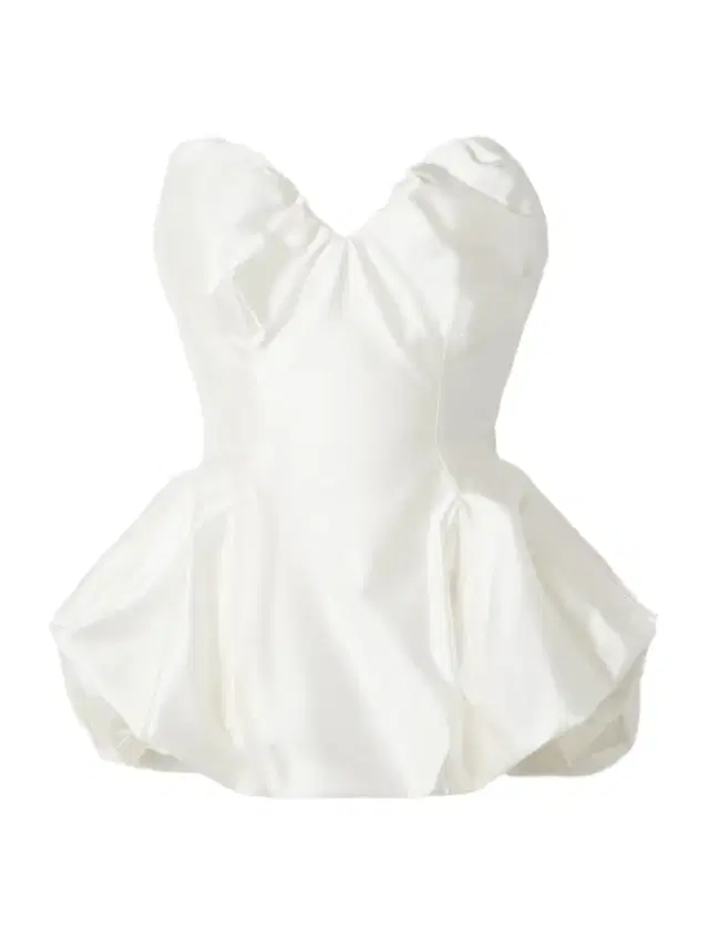 Raven Strapless Gathered Satin Bustier Top
