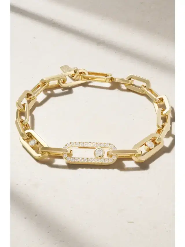 Move Link 18-karat Gold Diamond Bracelet