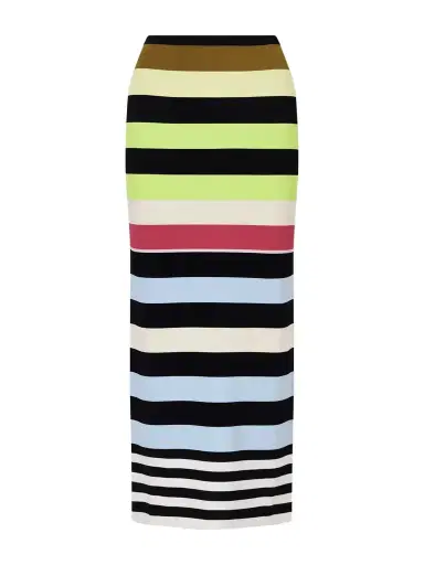 Christopher John Rogers Striped Double-knit Maxi Skirt | Thumbnail 1