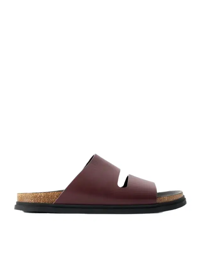 Band Leather Flat Sandals