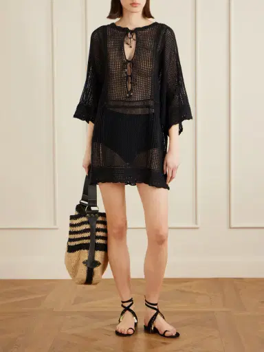 Isabel Marant Metina Crocheted Cotton-blend Mini Dress | Thumbnail 2