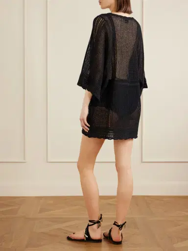 Isabel Marant Metina Crocheted Cotton-blend Mini Dress | Thumbnail 3