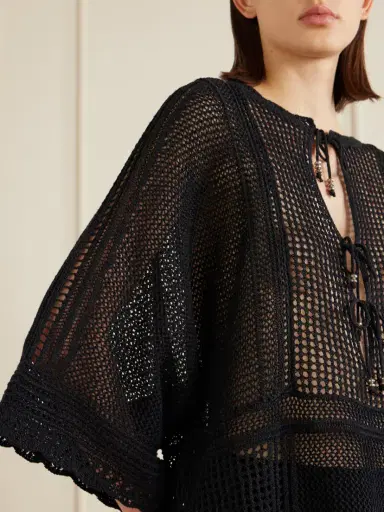 Isabel Marant Metina Crocheted Cotton-blend Mini Dress | Thumbnail 4