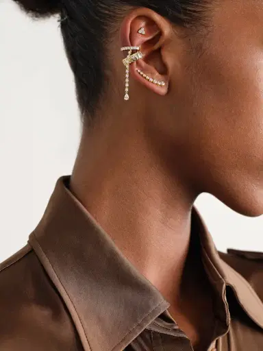 Anita Ko 18-karat Gold Diamond Single Earring | Thumbnail 4