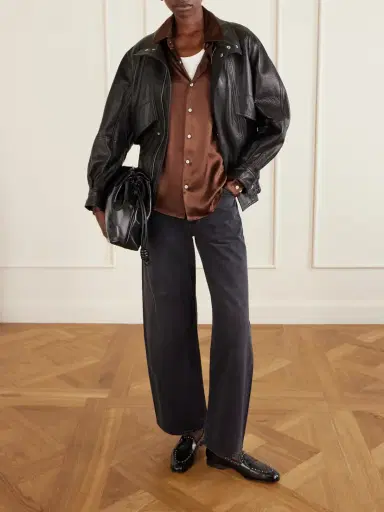 Comme Si La Classica Silk-charmeuse Shirt | Thumbnail 3