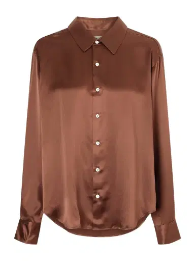 Comme Si La Classica Silk-charmeuse Shirt | Thumbnail 1