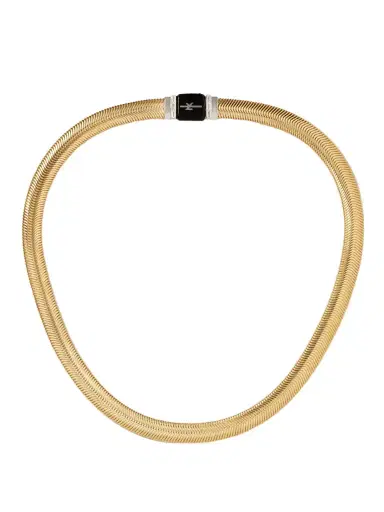 Nikos Koulis Feelings 18-karat White And Yellow Gold, Diamond And Enamel Necklace | Thumbnail 1 Nikos Koulis Feelings 18-karat White And Yellow Gold, Diamond And Enamel Necklace | Thumbnail 1