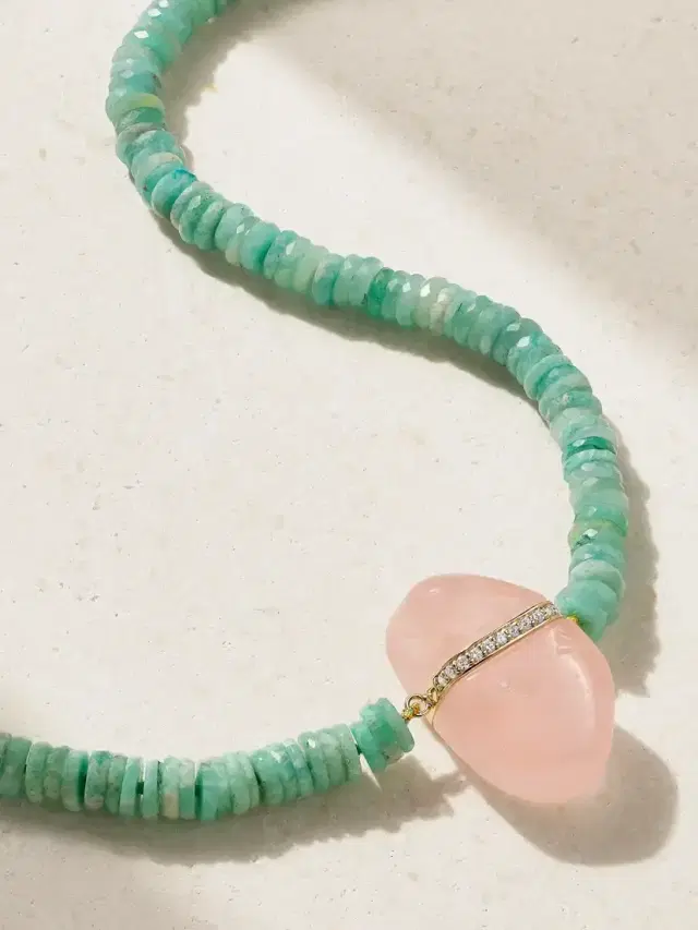 Aurora 14-karat Gold Multi-stone Necklace