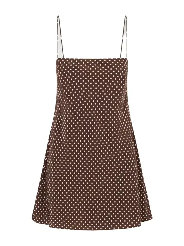 Polka-dot Silk-crepe De Chine Mini Dress