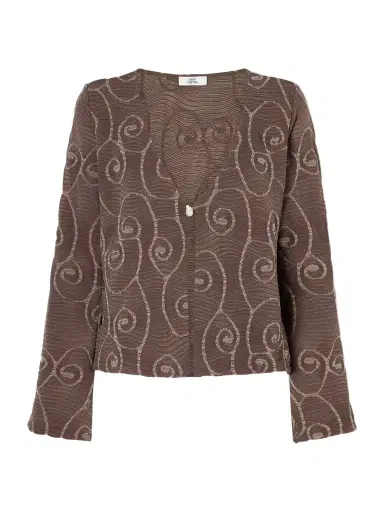 SARA CRISTINA Arerna Textured Metallic Knitted Cardigan | Thumbnail 1 SARA CRISTINA Arerna Textured Metallic Knitted Cardigan | Thumbnail 1