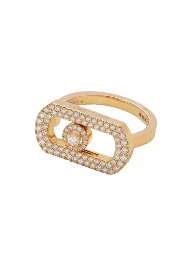 Messika So Move 18-karat Rose Gold Diamond Ring | Thumbnail 1 Messika So Move 18-karat Rose Gold Diamond Ring | Thumbnail 1