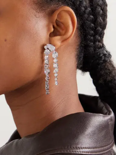 Completedworks Corus Recycled Silver Cubic Zirconia Earrings | Thumbnail 2 Completedworks Corus Recycled Silver Cubic Zirconia Earrings | Thumbnail 2