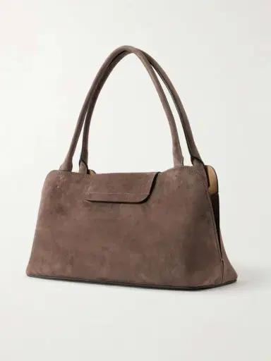 Versace Vivienne Logo-embellished Suede Shoulder Bag | Thumbnail 4 Versace Vivienne Logo-embellished Suede Shoulder Bag | Thumbnail 4