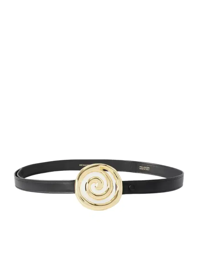 Koru Embellished Leather Belt Koru Embellished Leather Belt