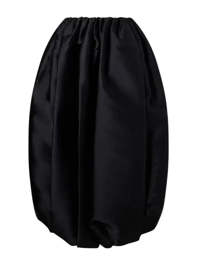 Gathered Duchesse Satin Maxi Skirt