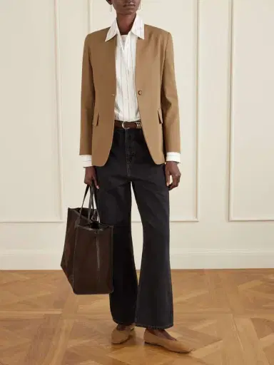 Métier Chameleon 41 Large Leather-trimmed Nubuck Tote | Thumbnail 3 Métier Chameleon 41 Large Leather-trimmed Nubuck Tote | Thumbnail 3