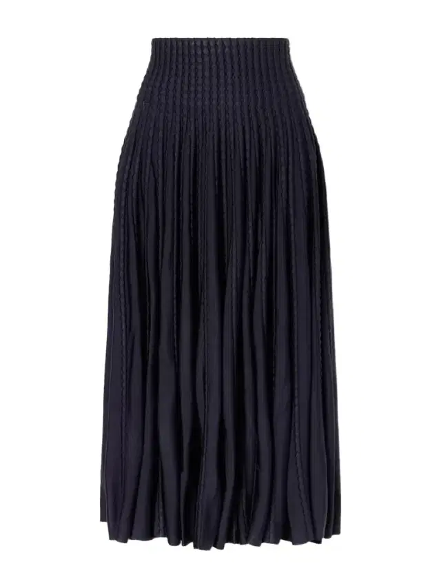 Textured Knitted Midi Skirt
