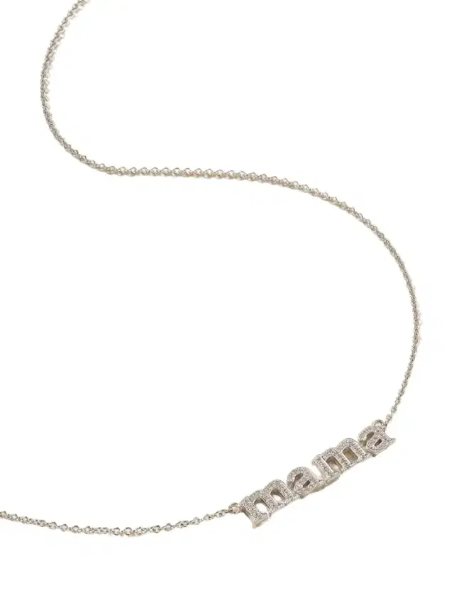 Mama 18-karat White Gold Necklace