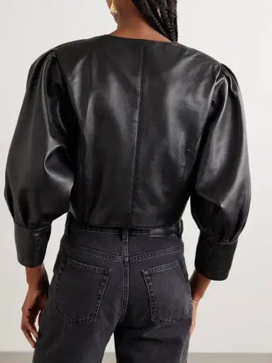 Chloé Cropped Leather Jacket | Thumbnail 4 Chloé Cropped Leather Jacket | Thumbnail 4