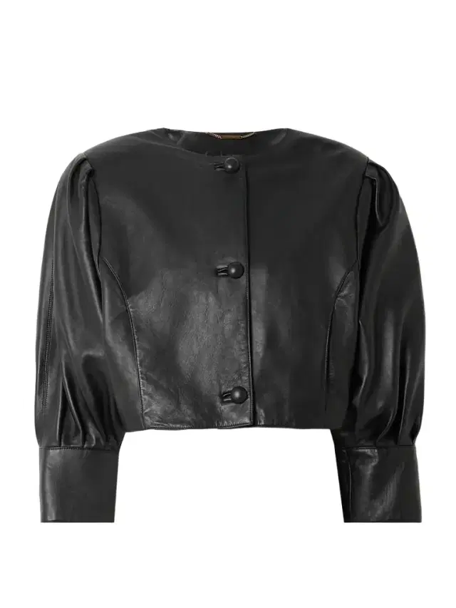 Cropped Leather Jacket