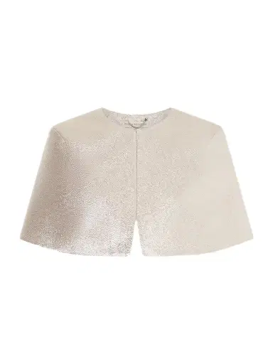 Emilia Wickstead Domie Cloqué Metallic Cape | Thumbnail 1 Emilia Wickstead Domie Cloqué Metallic Cape | Thumbnail 1