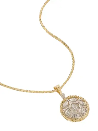Buccellati Ramage 18-karat Yellow And White Gold Diamond Necklace | Thumbnail 1