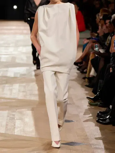 Balenciaga Gathered Wool And Silk-blend Midi Dress | Thumbnail 6