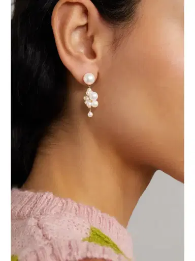 Sophie Bille Brahe Botticelli 14-karat Gold Pearl Earring | Thumbnail 2 Sophie Bille Brahe Botticelli 14-karat Gold Pearl Earring | Thumbnail 2