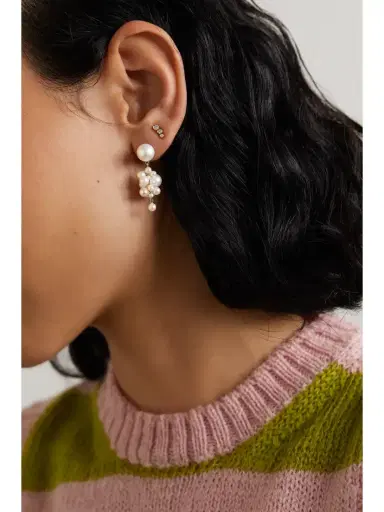 Sophie Bille Brahe Botticelli 14-karat Gold Pearl Earring | Thumbnail 4 Sophie Bille Brahe Botticelli 14-karat Gold Pearl Earring | Thumbnail 4