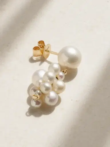 Sophie Bille Brahe Botticelli 14-karat Gold Pearl Earring | Thumbnail 1 Sophie Bille Brahe Botticelli 14-karat Gold Pearl Earring | Thumbnail 1