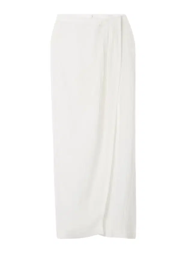 Lisa Marie Fernandez Pleated Crinkled Linen-blend Gauze Pareo