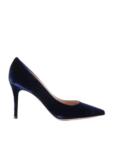 Gianvito Rossi 85 Velvet Pumps | Thumbnail 1 Gianvito Rossi 85 Velvet Pumps | Thumbnail 1