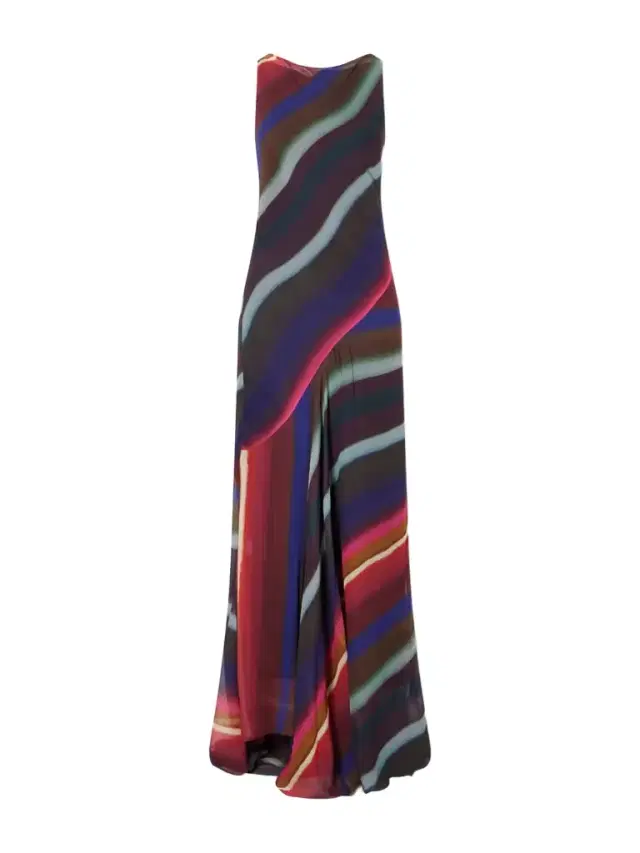 Louie Striped Satin-crepe Maxi Dress