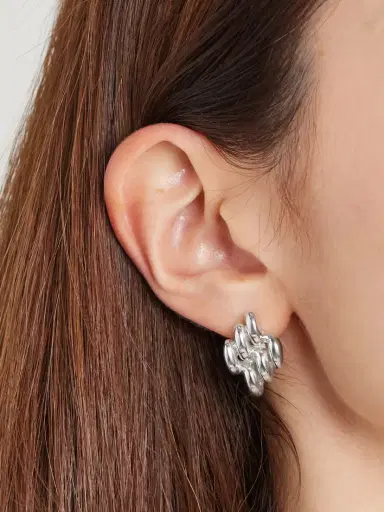 YSSO Mini Chain Link Sterling Silver Earrings | Thumbnail 2 YSSO Mini Chain Link Sterling Silver Earrings | Thumbnail 2