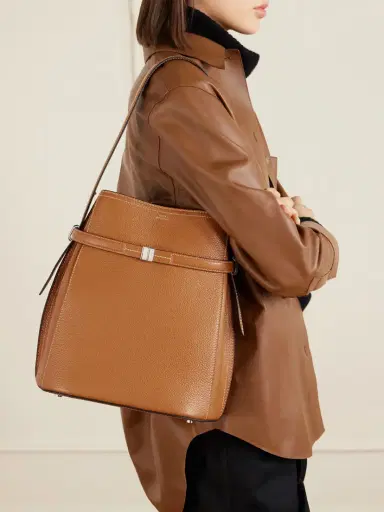 TOTEME Belted Textured-leather Tote | Thumbnail 2