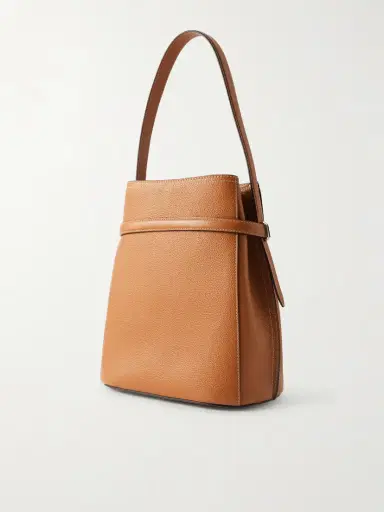 TOTEME Belted Textured-leather Tote | Thumbnail 4